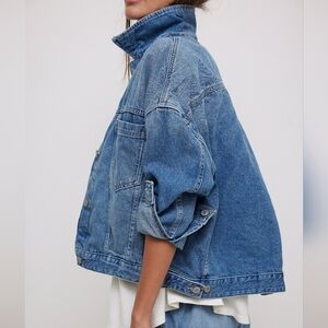 Free People We The Free XS Blue Denim Jacket